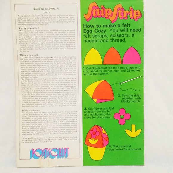 Golden Hands Magazine Patchwork Knitting Netting Part 17 Vol 2 Guide 70s - Picture 2 of 9